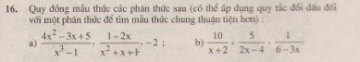 Bài 16 trang 43 sách giáo khoa toán 8 tập 1