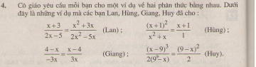 Bài 4 trang 38 sách giáo khoa toán 8 tập 1