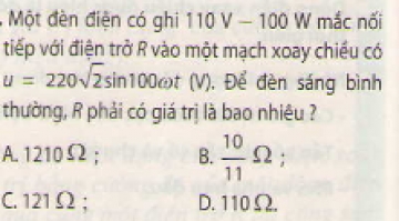 Bài 10 trang 66 sgk vật lý 12