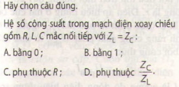 Bài 3 trang 85 sgk vật lý 12