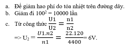 Giải bài tập Vật Lí 9